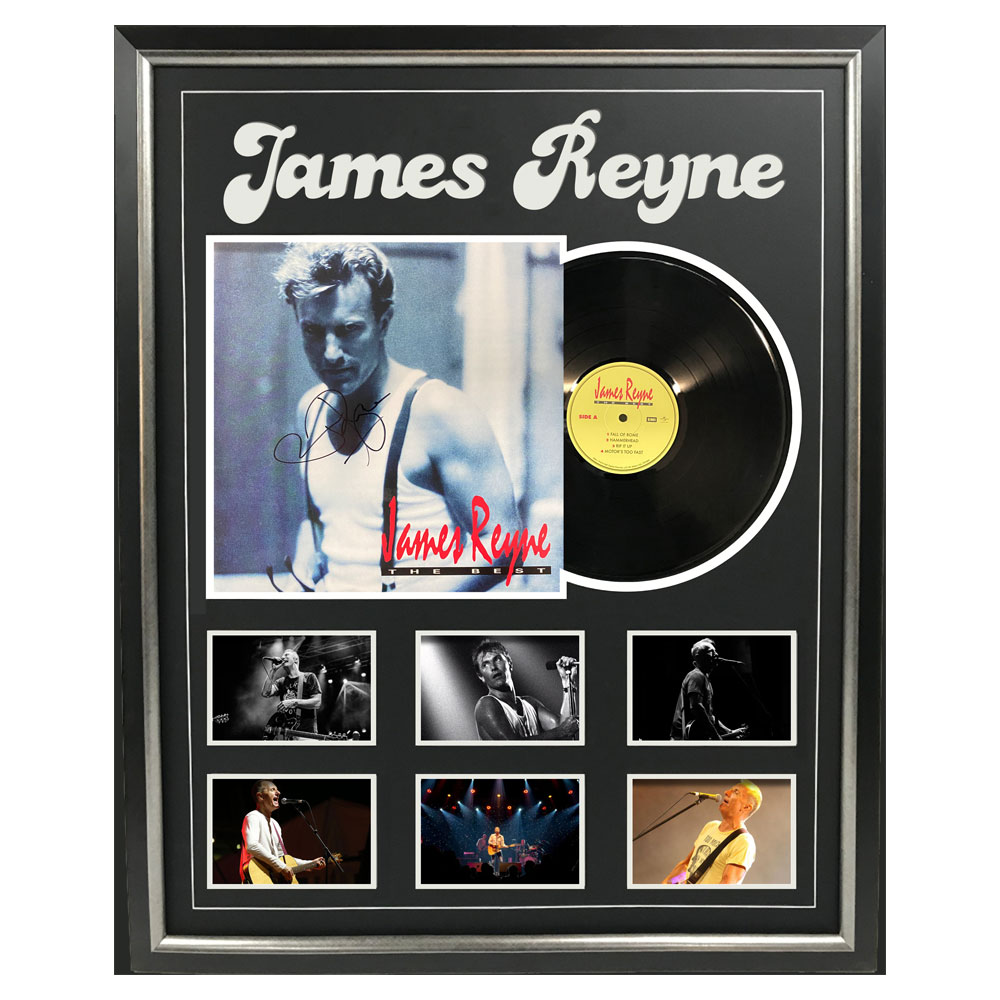 Music – James Reyne – Signed & Framed Vinyl Album Cov...