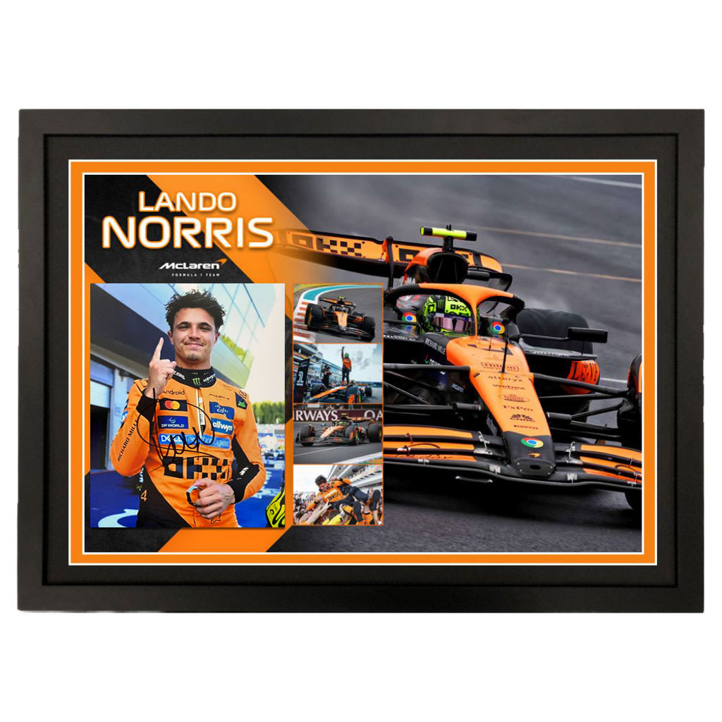 Formula 1 – Lando Norris Signed & Framed 8×10 Photo Di...