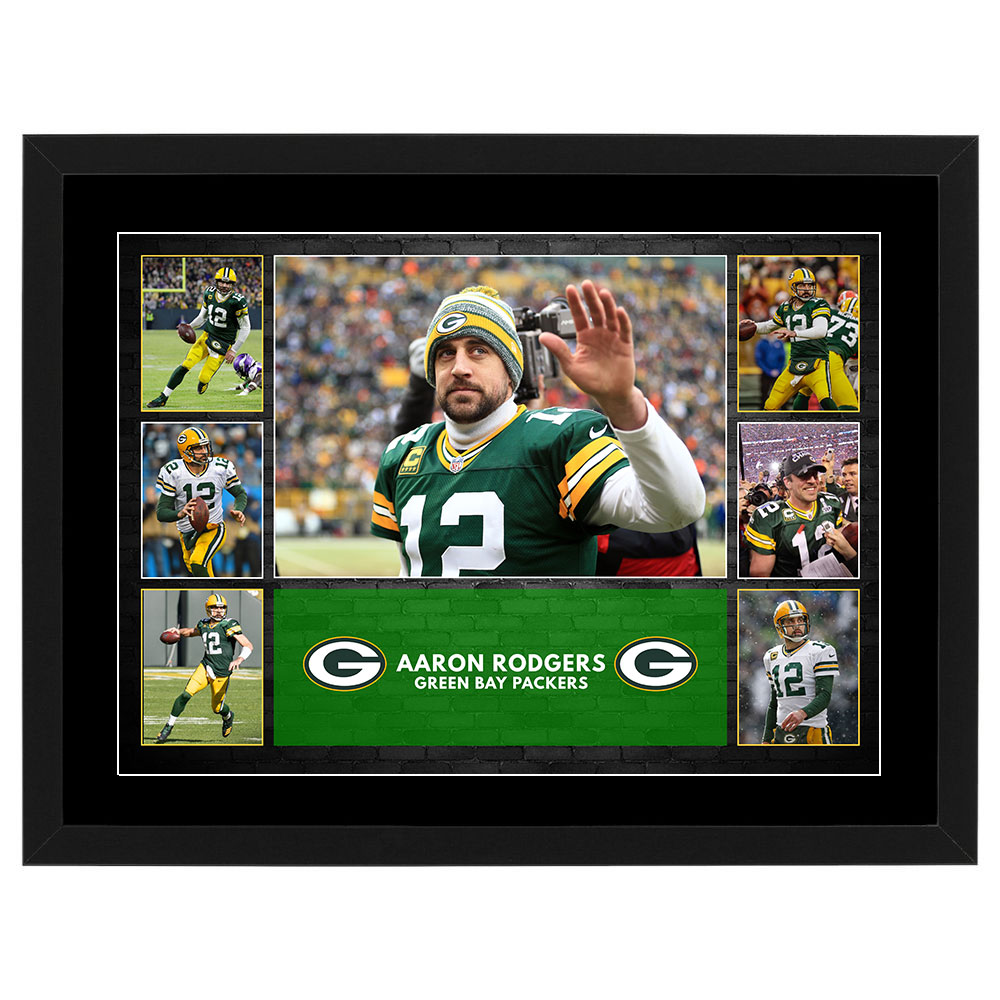 NFL – Aaron Rodgers Green Bay Packers Framed Pre Print
