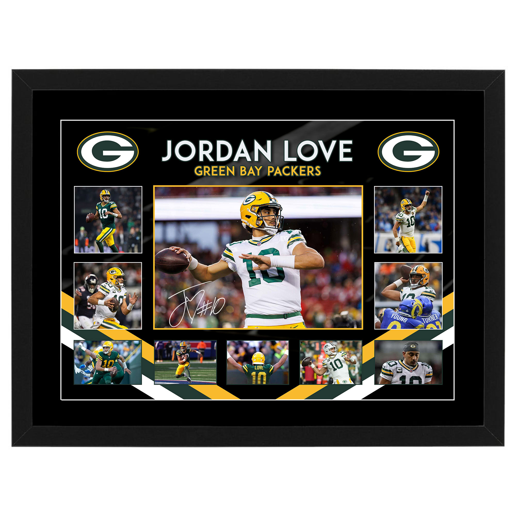 NFL – Jordan Love Green Bay Packers Framed Large Photo Collage