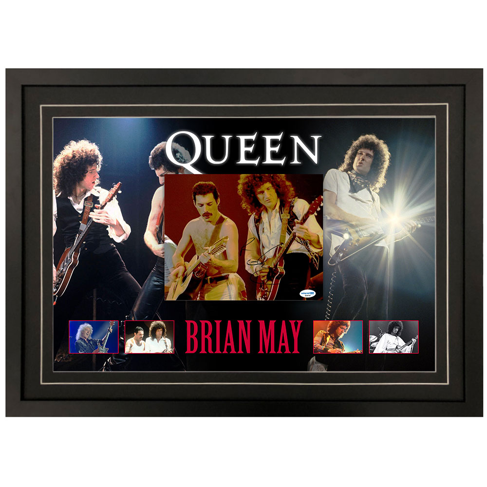 Queen – Brian May Signed & Framed 8×10 Photo Display (...