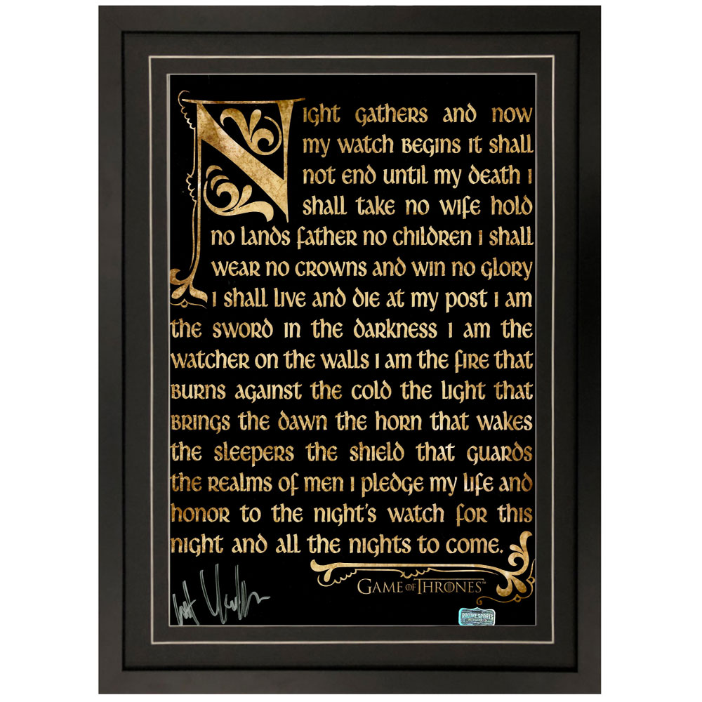 Kit Harrington Signed & Framed Game of Thrones 11×17 Mini Mo...