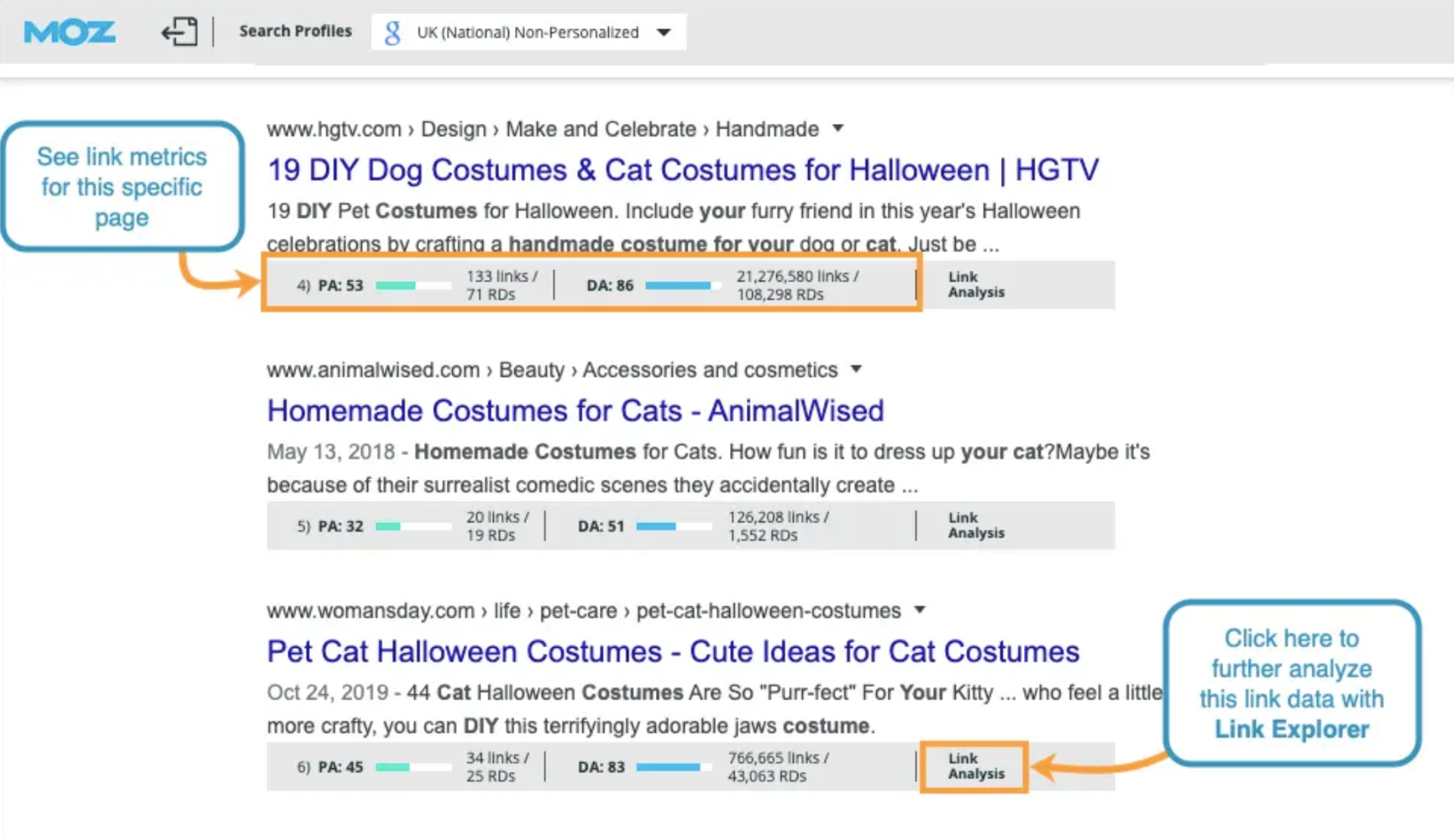 Screenshot image of Moz