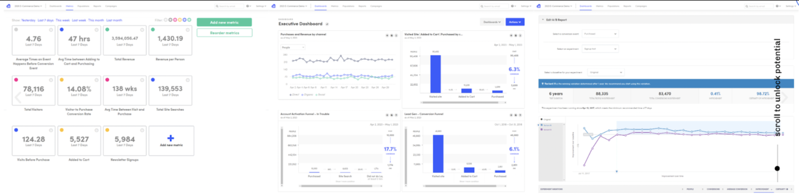 Screenshot image of Kissmetrics