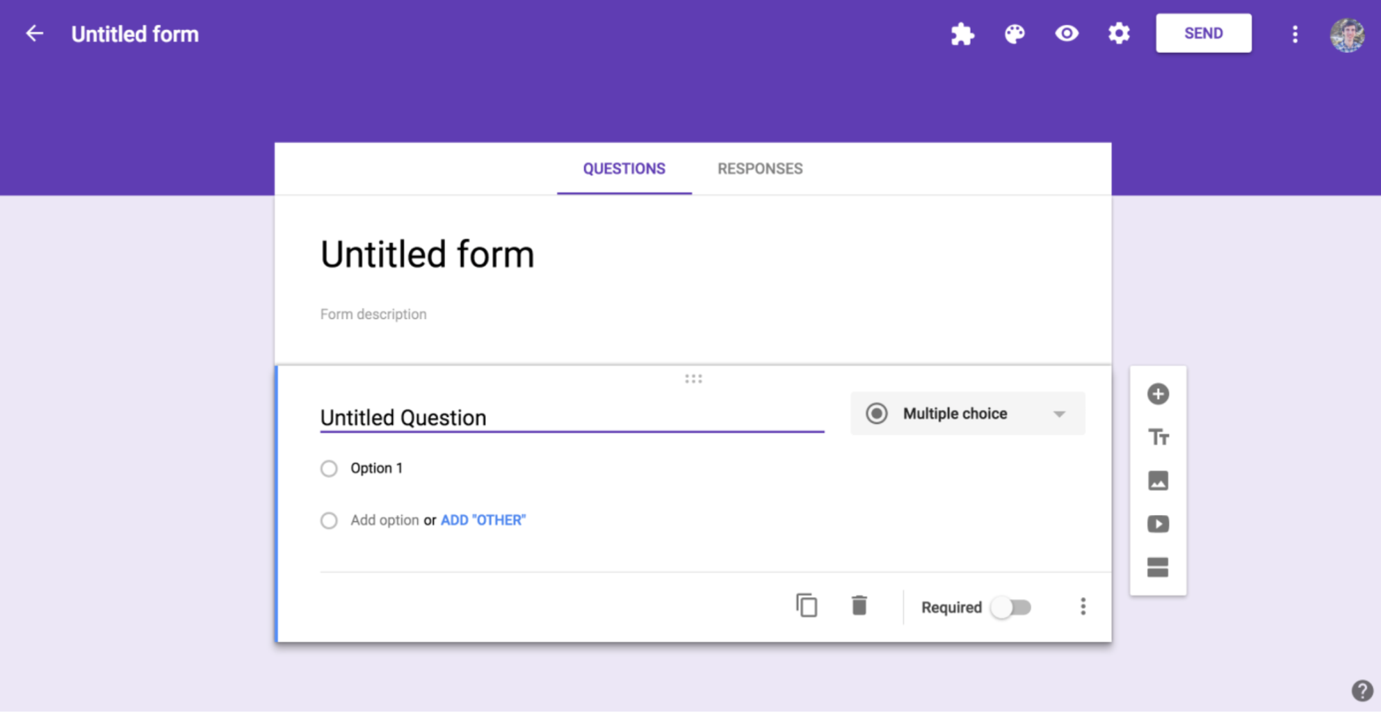 Screenshot image of Google Forms