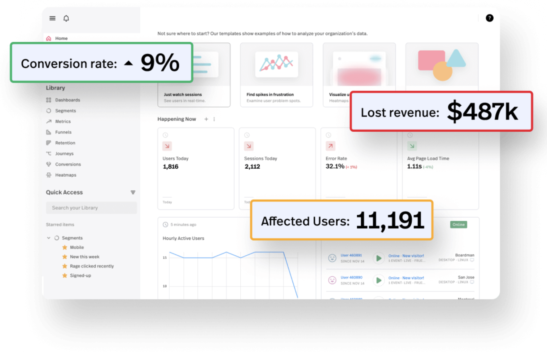 Screenshot image of FullStory