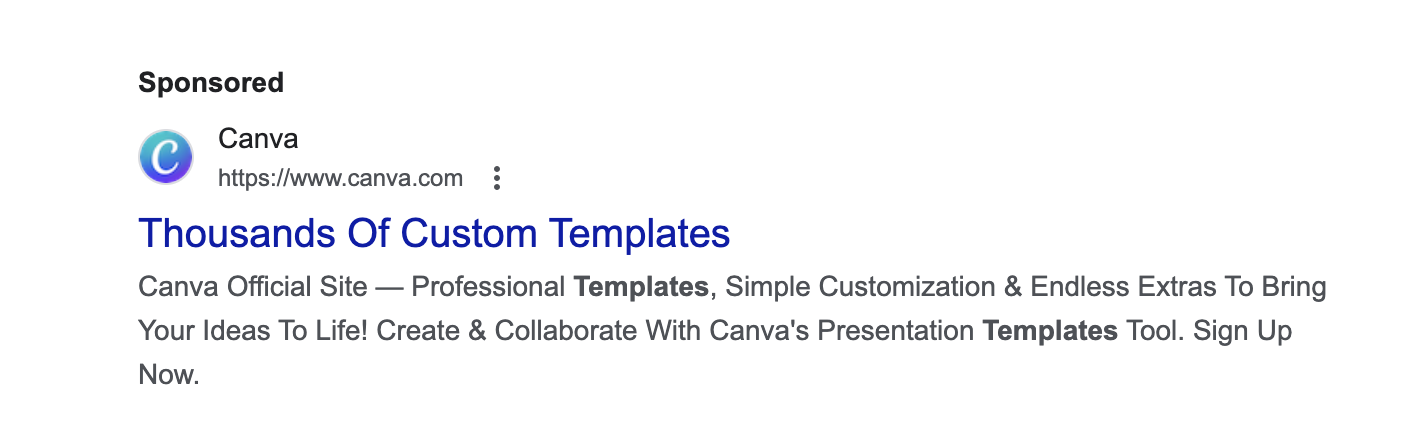 Screenshot image of Canva