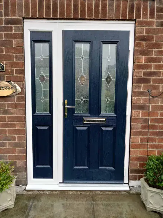 steel blue safeguard composite door