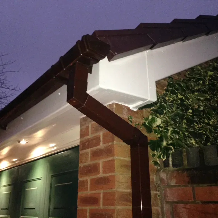 brown house roofline