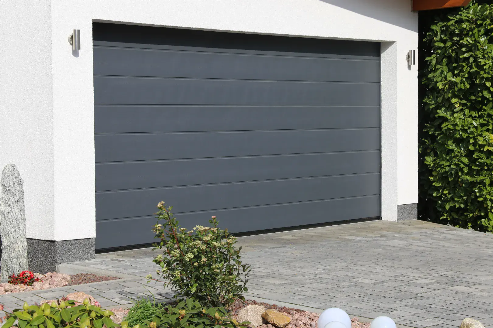 grey garage door