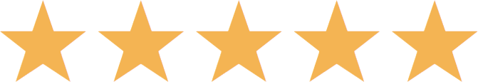 Cinq étoiles orange