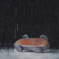 BUGATTI II 
 oil on canvas, 110x100cm