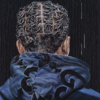BRAIDS 
 oil on canvas, 100x90cm