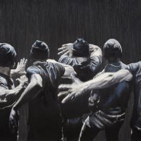 STREET I 
 oil on canvas, 160x180cm