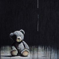 TEDDY 
 oil on canvas, 110x110cm