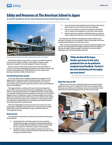 Edsby at The American School in Japan