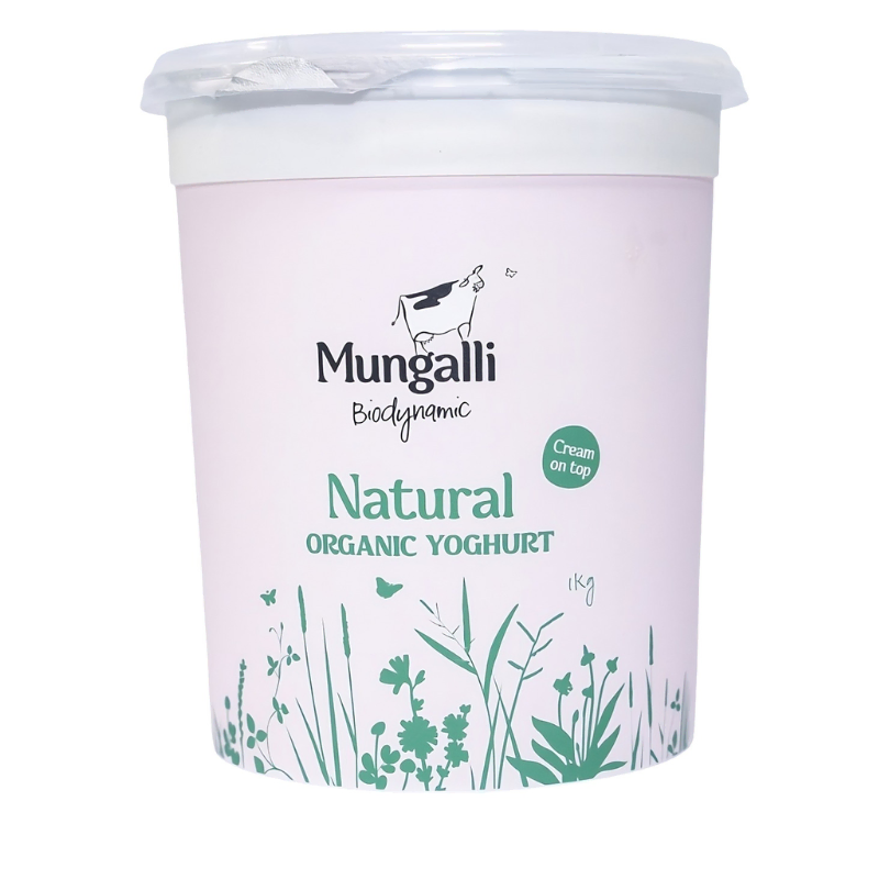 Organic Yoghurt – All Natural 1kg (Mungalli Creek)