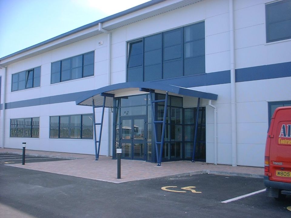 glass door & windows installed at commercial space