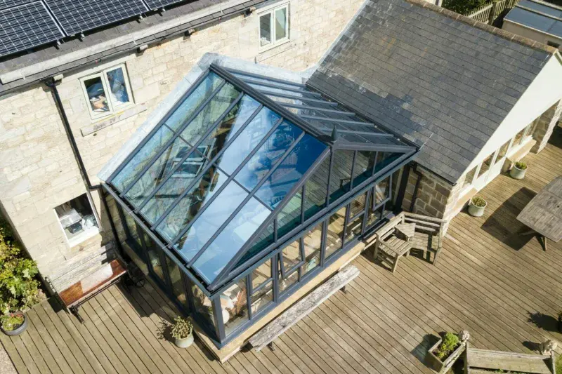 glass conservatory roof
