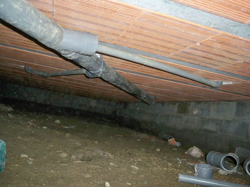 Humidité dans un vide sanitaire