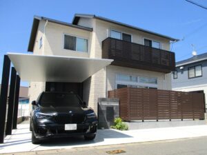 シンプルモダンで機能的な新築外構