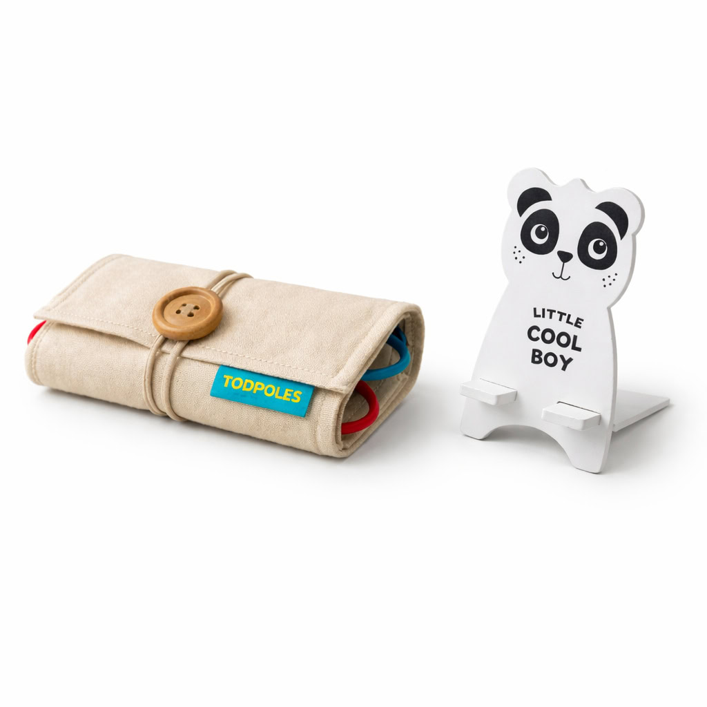 Todpoles Magic Kit — flash cards, canvas pouch and phone stand