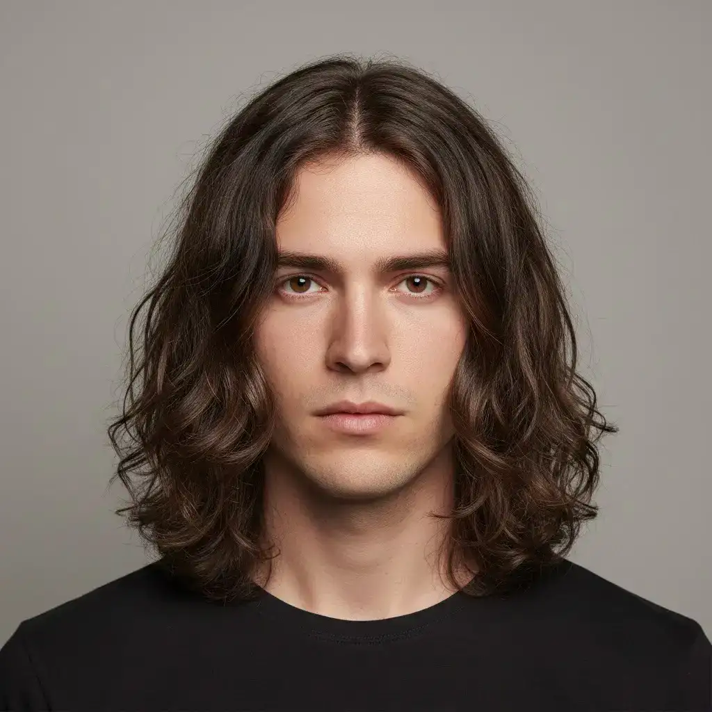 High-resolution studio portrait showing a male Loose Waves with clean lines, balanced density, and natural growth pattern.