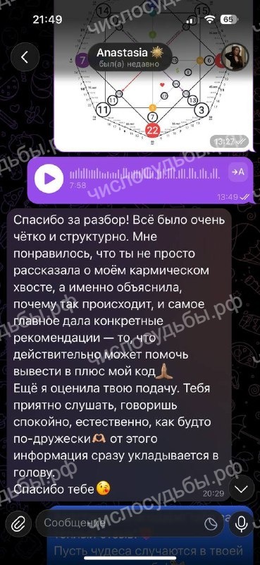Отзыв Анастасии о разборе