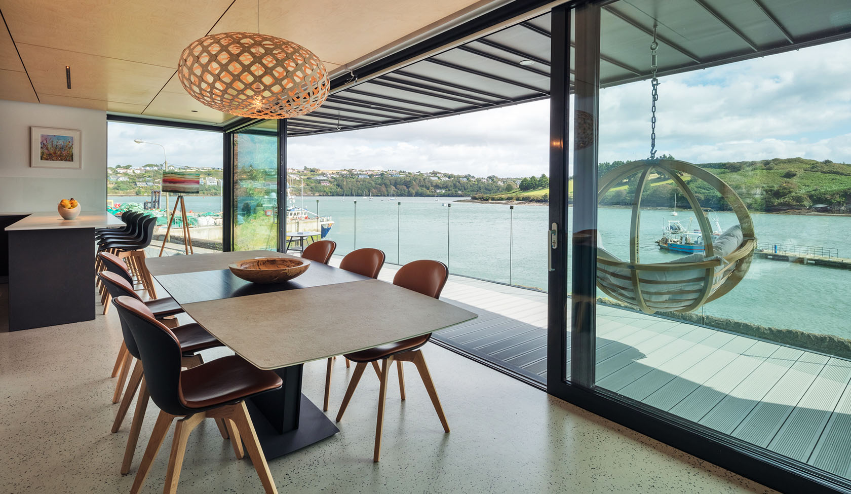 aluminium sliding door installed at beautiful mansion