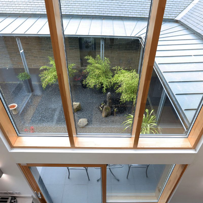Reynaers CW50 timber curtain walls