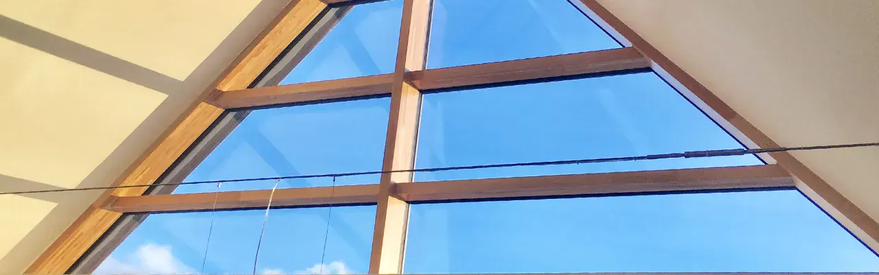 timber curtain wall of Hamill Scotland