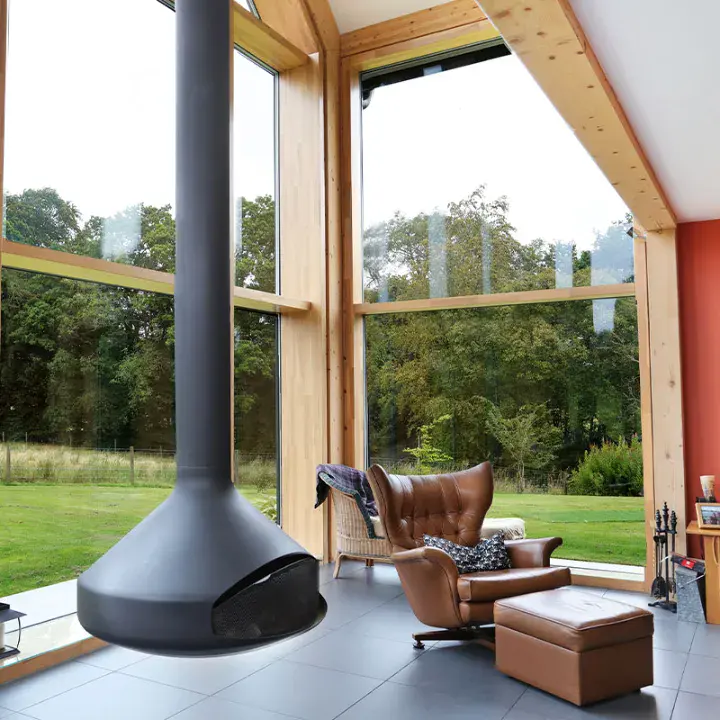 timber curtain wall at dollar scotland