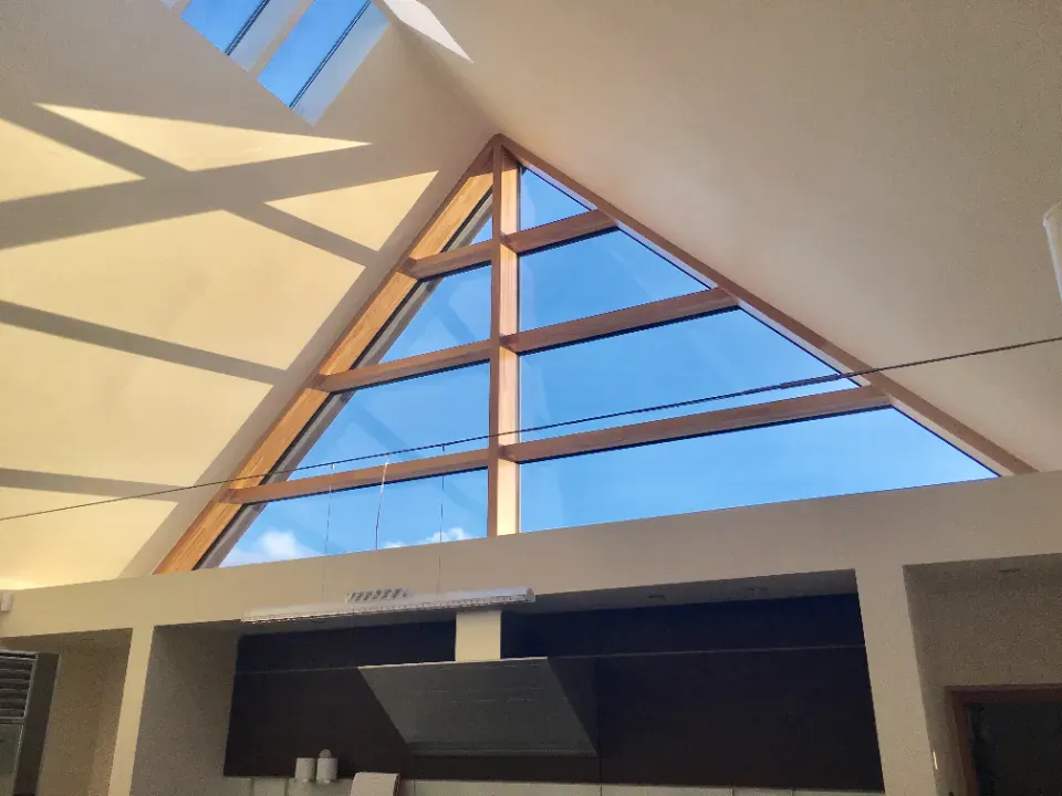 timber framed window at hamil scotland