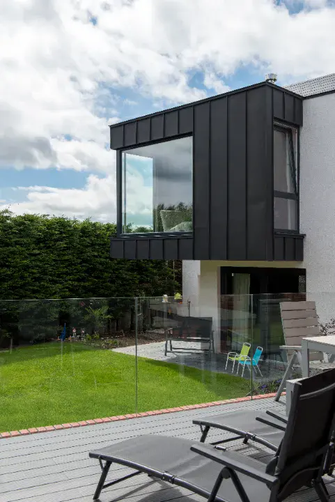 large window installed at ireland home back area