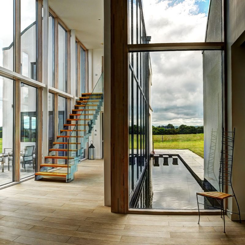 Reynaers CW50 timber curtain walls