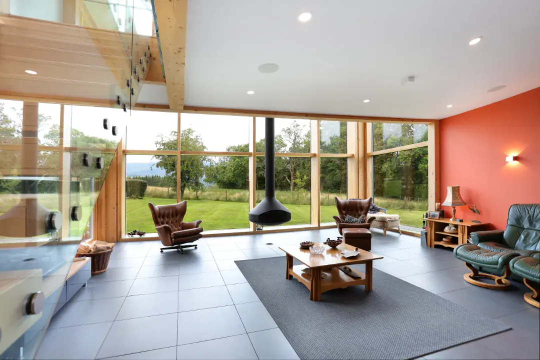 timber framed window at dollar scotland