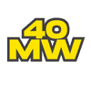 yellow text with a grey outline stating 40mw to show how much mw was used