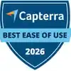 Capterra Best Ease of Use Award 2026