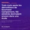 Trois mois après les démolitions de Koumassi Campement, 155 sinistrés dormaient encore dans une école