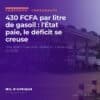 Station-service Tradex au Cameroun, où le gasoil reste vendu 828 FCFA grâce aux subventions carburant de l'État