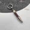 Carantok leather mens earring antikuos, detail