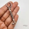Time traveler, futuristic earring torpedo alternative earring by Antikuos jewellery, detail
