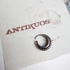 Kraken hoop earring mens jewelery by Antikuos, detail