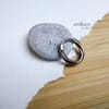 Roller coaster hoop earring mens by Antikuos Jewelery, alternate angle