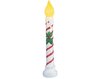 Grand Venture 36" White Christmas Candle with Yellow Flame Tip Blow Mold