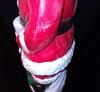 Grand Venture 38" Santa with Toy Soldier Christmas Blow Mold Left Side View