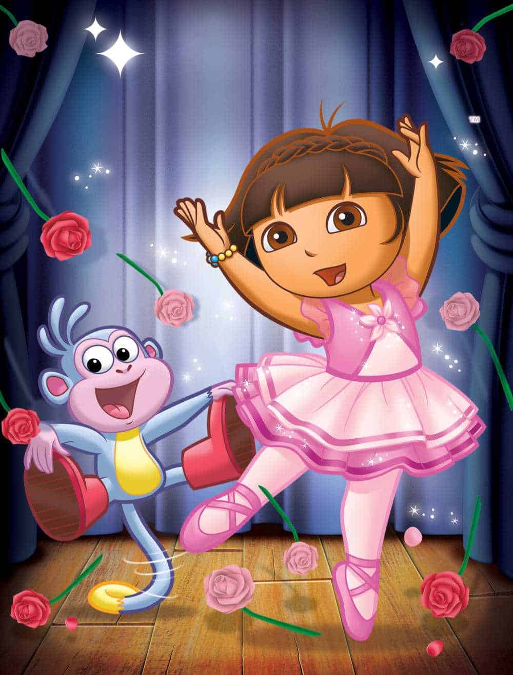 "Dora's Ballet Adventure"-- Pictured:  Boots and Dora  in DORA THE EXPLORER  on Nickelodeon.  Photo:   /Nickelodeon. ©2011 Viacom International, Inc.  All Rights Reserved.