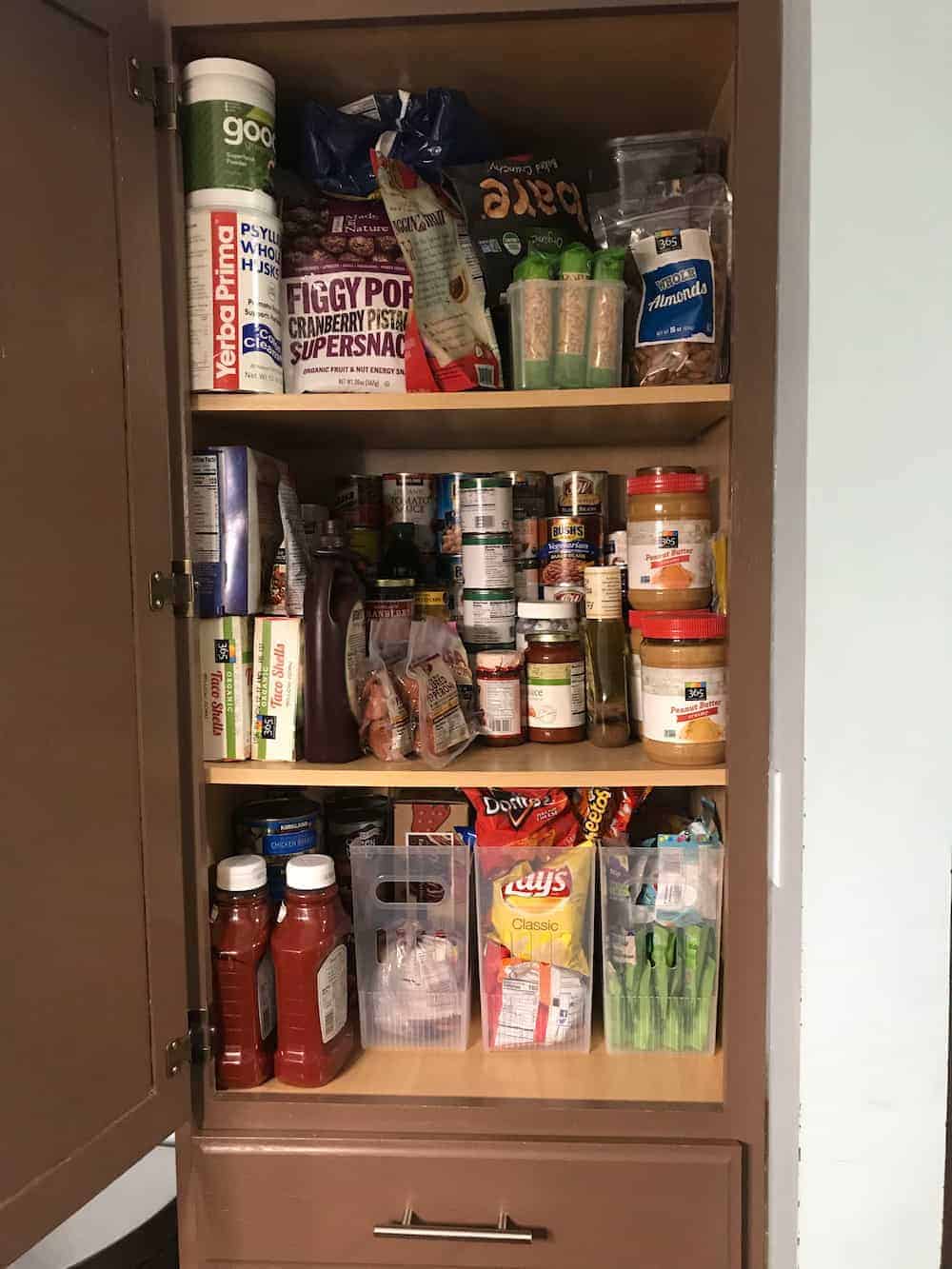 organized small pantry area