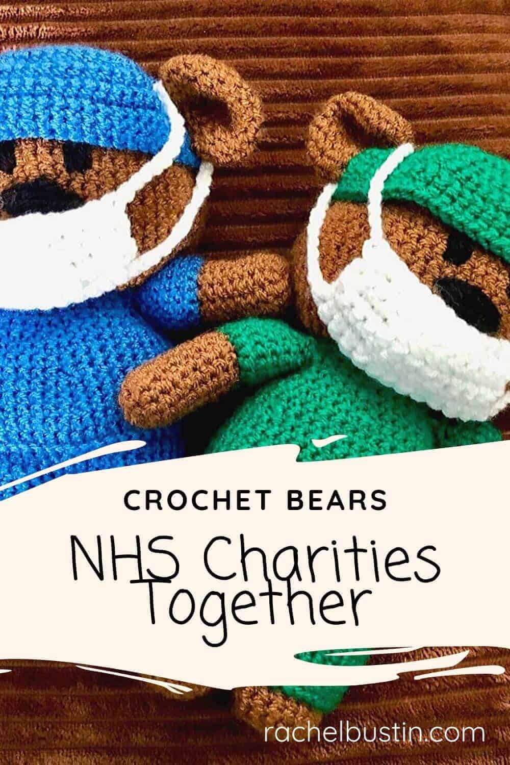 Crochet Bears - Doctor and Nurse - for NHS Charity #crochet #crocheting #woolbears #crochetbears