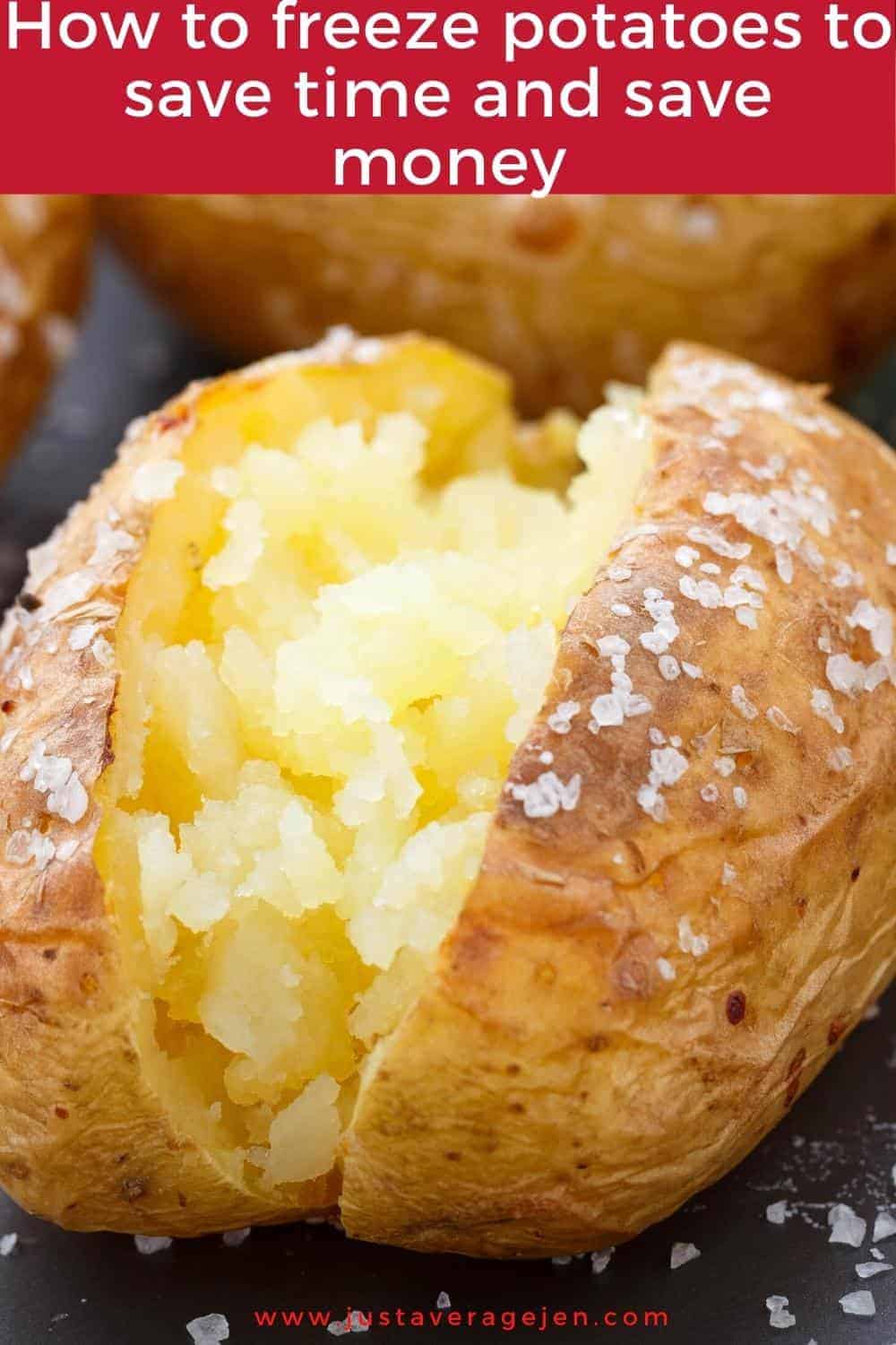 A close up of jacket potato